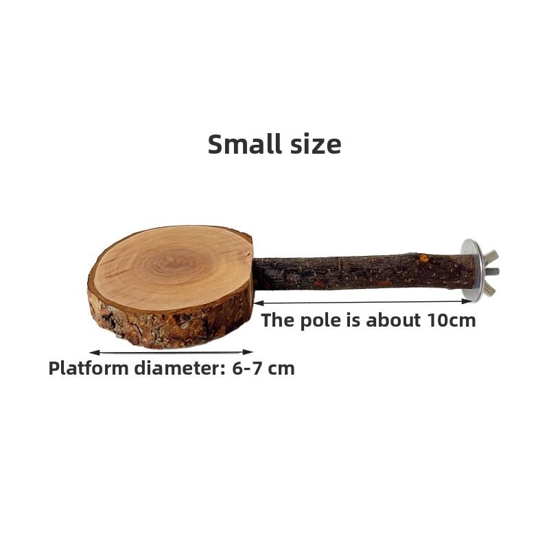 

Подставка для попугая, Платформа для настольного тенниса для птиц, Прорезыватель Тоторо, Прыжковая платформа из яблоневого дерева, Деревянный столбик-подставка для белки, Прыжковый столбик для сахарного поссума Ping Pong platform S