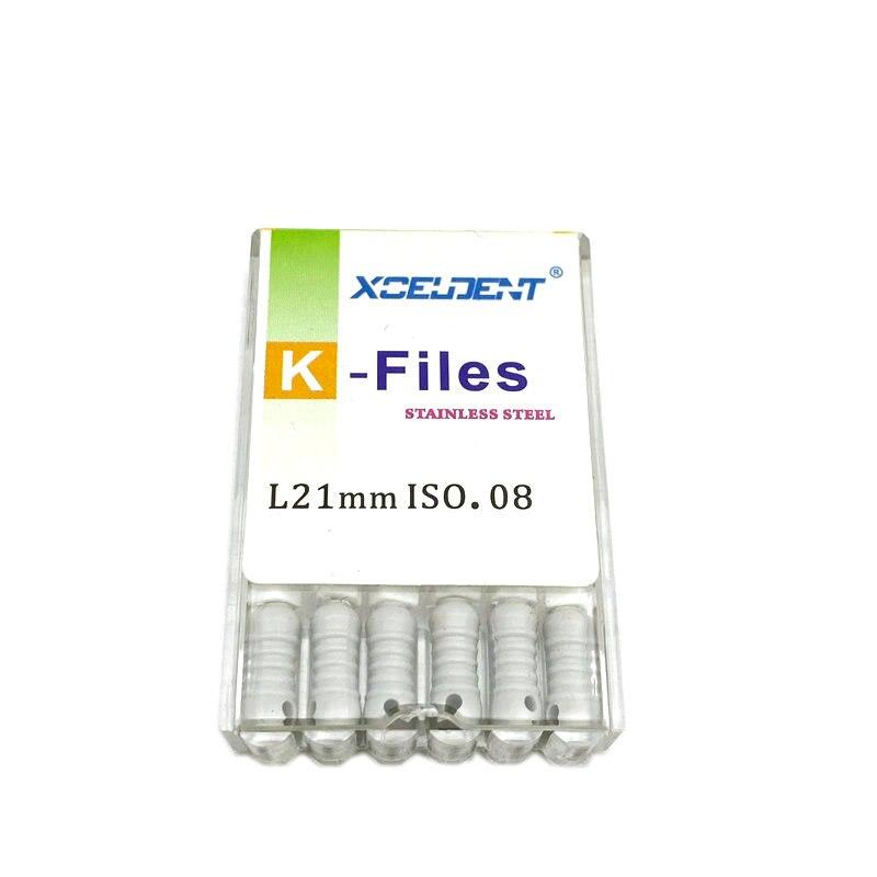 21mm Dental K Files Root Canal Endo Files Dental Hand Files Stainless Steel K Files Dentist Tools