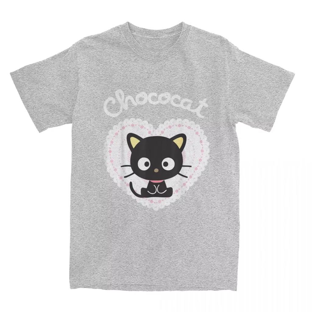 Chococat Sweet Valentine for Men Women T Shirts Cool Tees Short Sleeve O Neck T-Shirts Pure Cotton Party Clothing