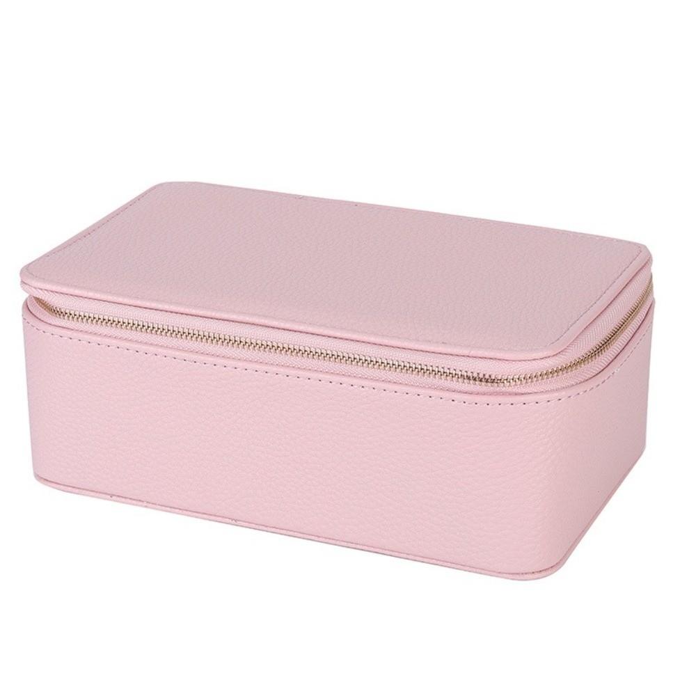 Dustproof Jewelry Display Box with 12 Small Pouches Jewelry Storage Case PU Jewelry Box  Home