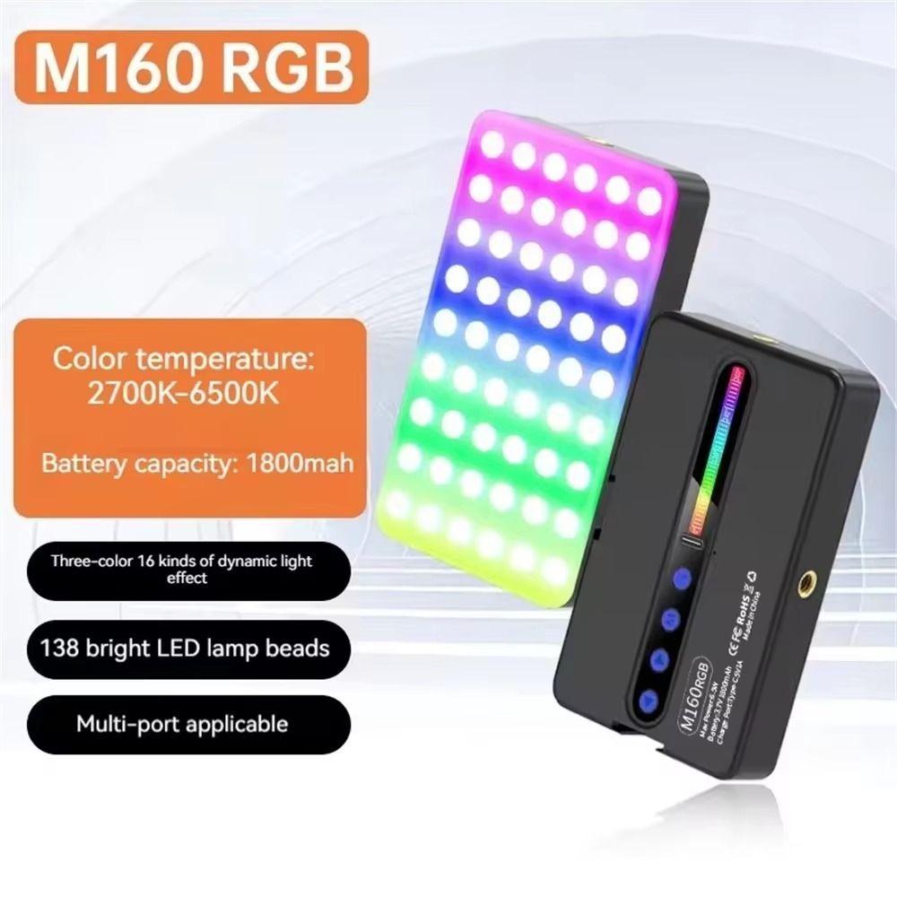 CRI 95+ Photography Fill Lamp Dimmable Camera Light New Design RGB LED Video Light Video Recording