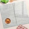 Kitchen Multifunctional Decorative Glass Boards White Canvas 2x30x52 Cm