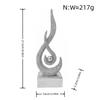 Modern Abstract Resin Desktop Ornament Flame Play Pearl Sculpture Office Living Room Bar Entryway Decor