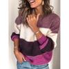 Women S V Neck Long Sleeve Pullover Knit Sweater Casual
