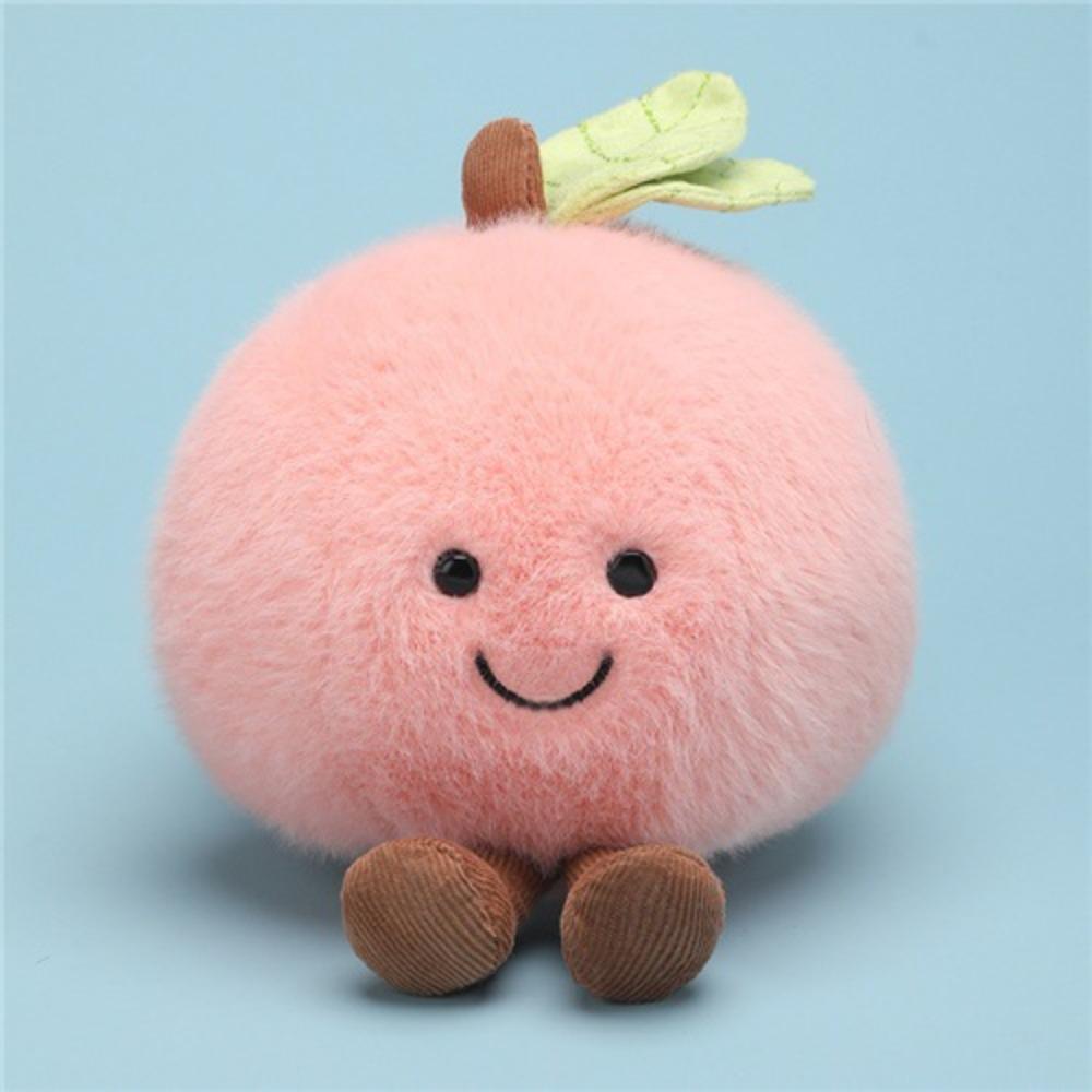 Fun Fruit Doll Series Cute Apple Pear Croissant Sun Soft Plush Toy Soothing Ragdoll