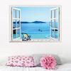 Window Decal WALL STICKER Home Decor Exotic Beach View Art Wallpaper Mural