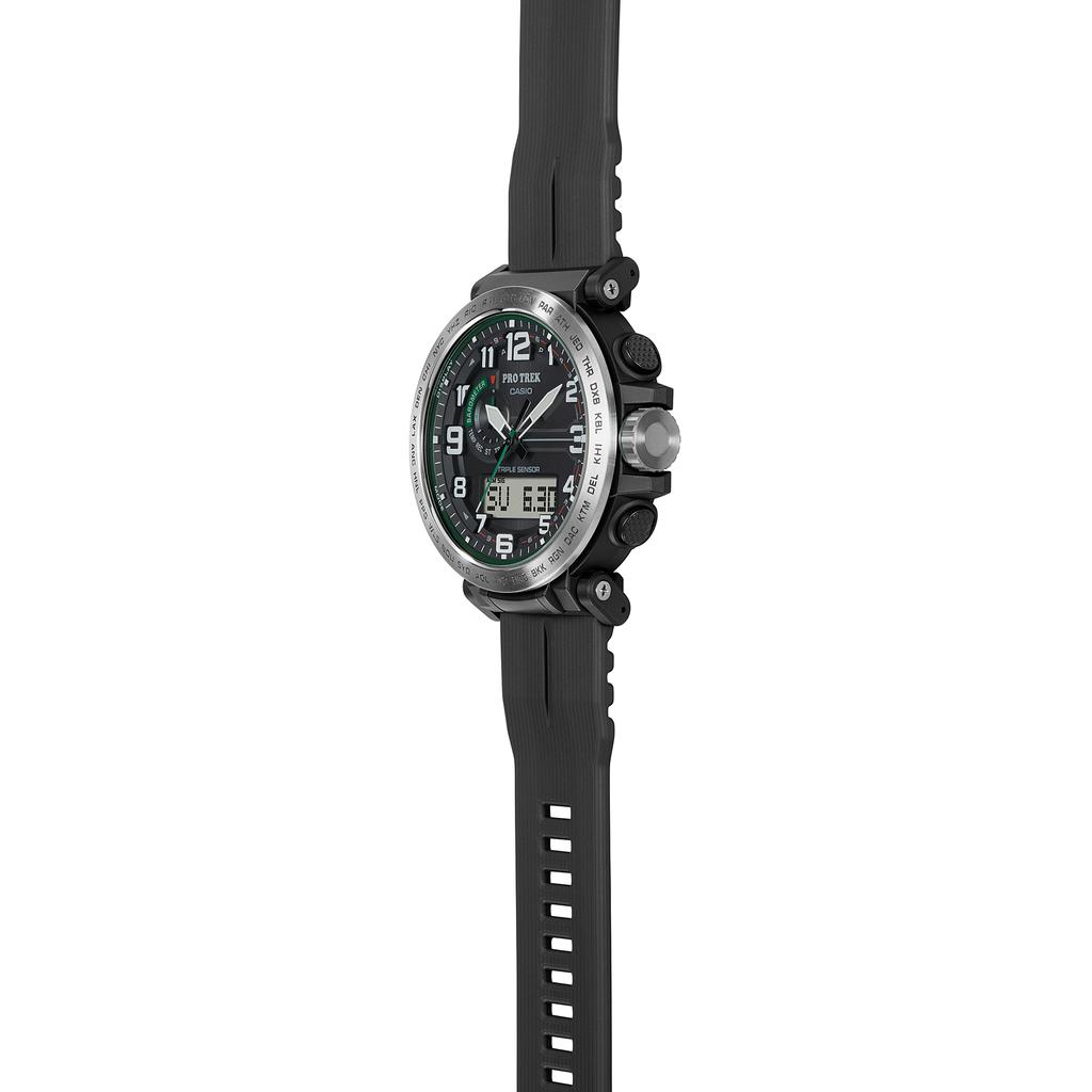 Casio Men's Stainless Steel 100M Water Resistant Digital Alarm Quartz Watch PRG-601-1