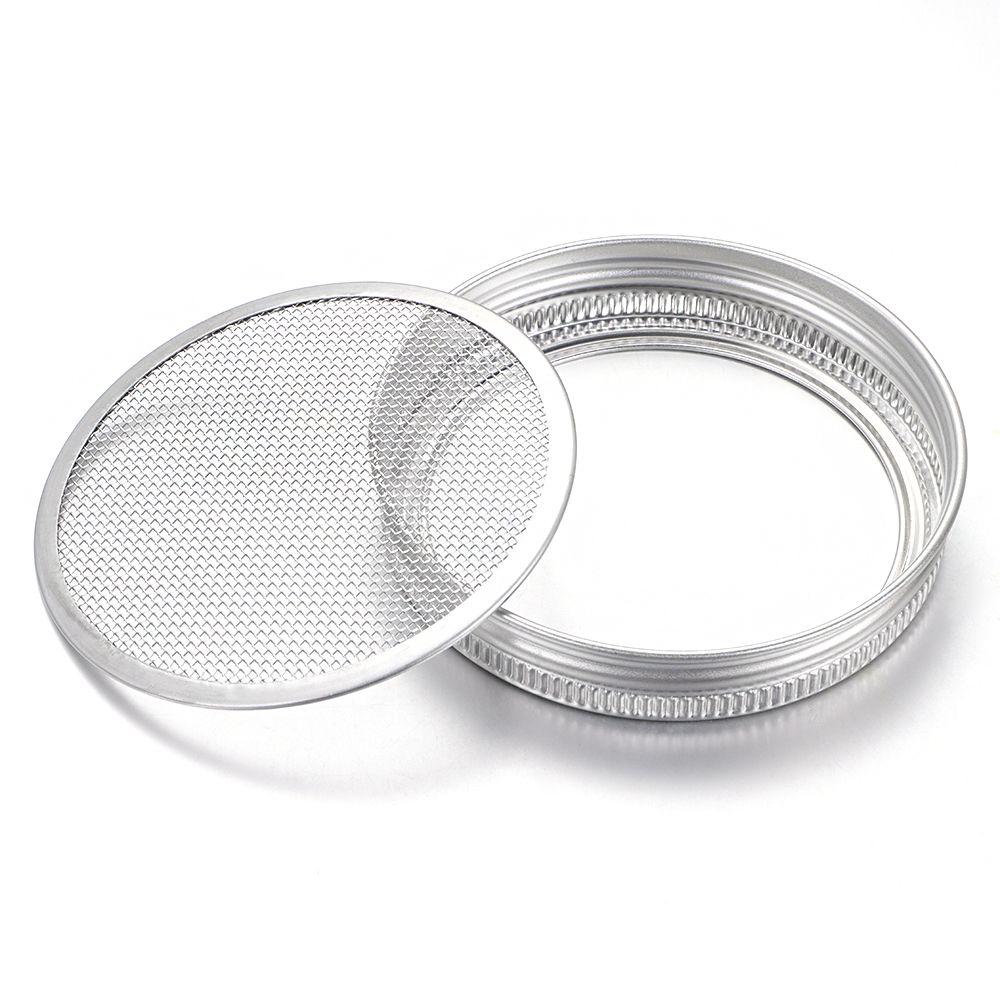 Strainer Wide Mouth Home Kitchen Seed Germination Germinator Sprouting Jars with Screen Lids 16/32oz Mason Jar