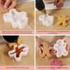 3D Smile Gingerbread Man Silicone Candle Mold DIY Christmas Gift Making Tools Handmade Soap Gypsum Resin Crafts Molds Home Decor