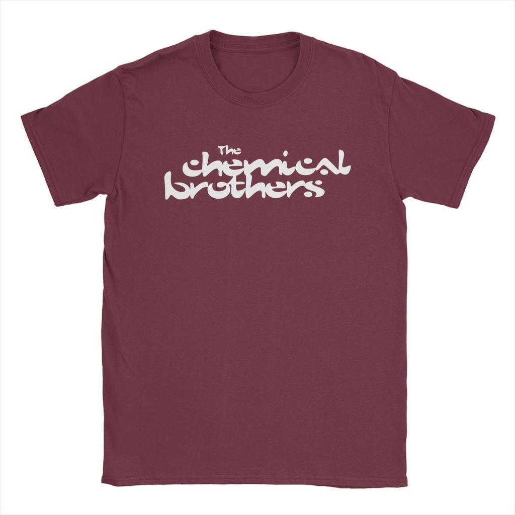 Men's The Chemical Brothers T Shirts Pure Cotton Tops Funny Short Sleeve Round Neck Tee Shirt Graphic T-Shirts