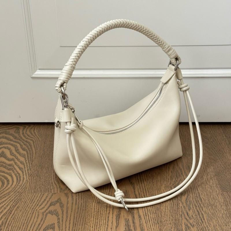 Textured Leather Two-tone Handwoven Crossbody Tote Bag Large Capacity Daily Use Women