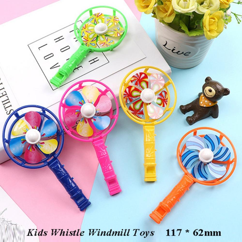 5pcs 117 * 62mm Kids Whistle Windmill Toy Stuffing Carnival Prizes Boys Girls Birthday Gifts