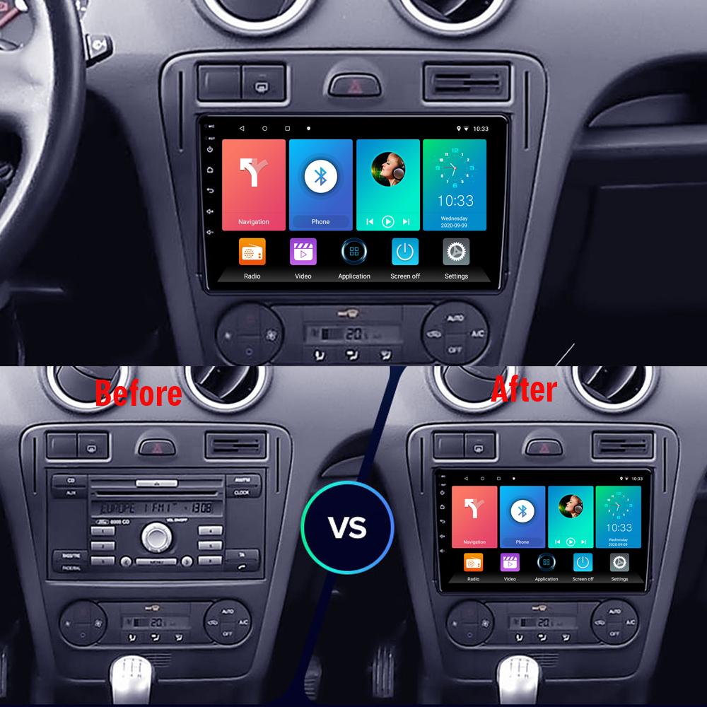 Android For Ford Fusion 1 2005-2012 Auto Carplay Multimedia Player DSP IPS Video WIFI Bluetooth GPS-navigasjon 2+32GB