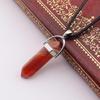 Handmade Amethyst & Rose Quartz Hexagonal Pendant Necklace N760