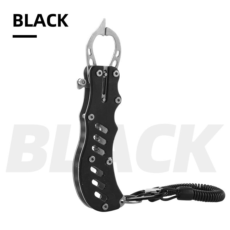 Hand Grip Portable Stainless Steel Fishing Grip Hook Lip Gripper Fish Grip Hook Fishing Tackle Tool Nose Pliers Tackle Box Angling Gear Equipment