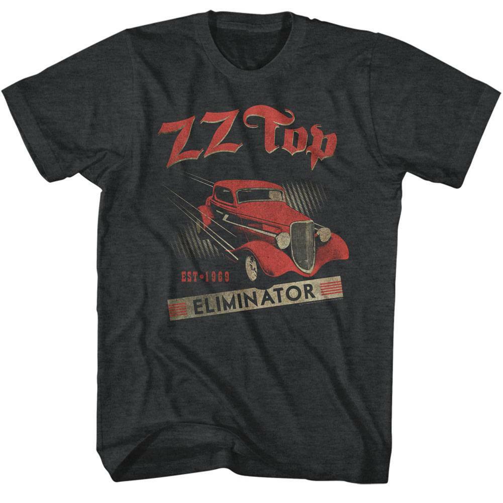 ZZ Top Est 1969 Black Heather Adult T-Shirt L