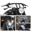 Motorrad Aluminium LED Blinker Chrom 5/16 Zoll Gewinde Rückspiegel