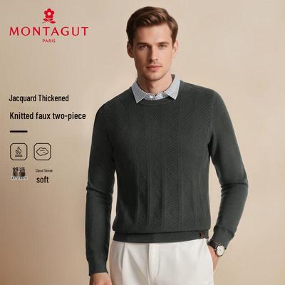 MONTAGUT Men's Tech Blend Warm Knit Sweater
