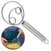 Stainless Steel Dough Whisk for Professional Kitchens and Home Cooking