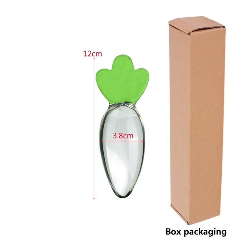 Glass Crystal Dildo Anal Plug Lesbian Sex Toy Vaginal Clitoral Stimulation Stick Smooth Sex Product For Female Masturbation