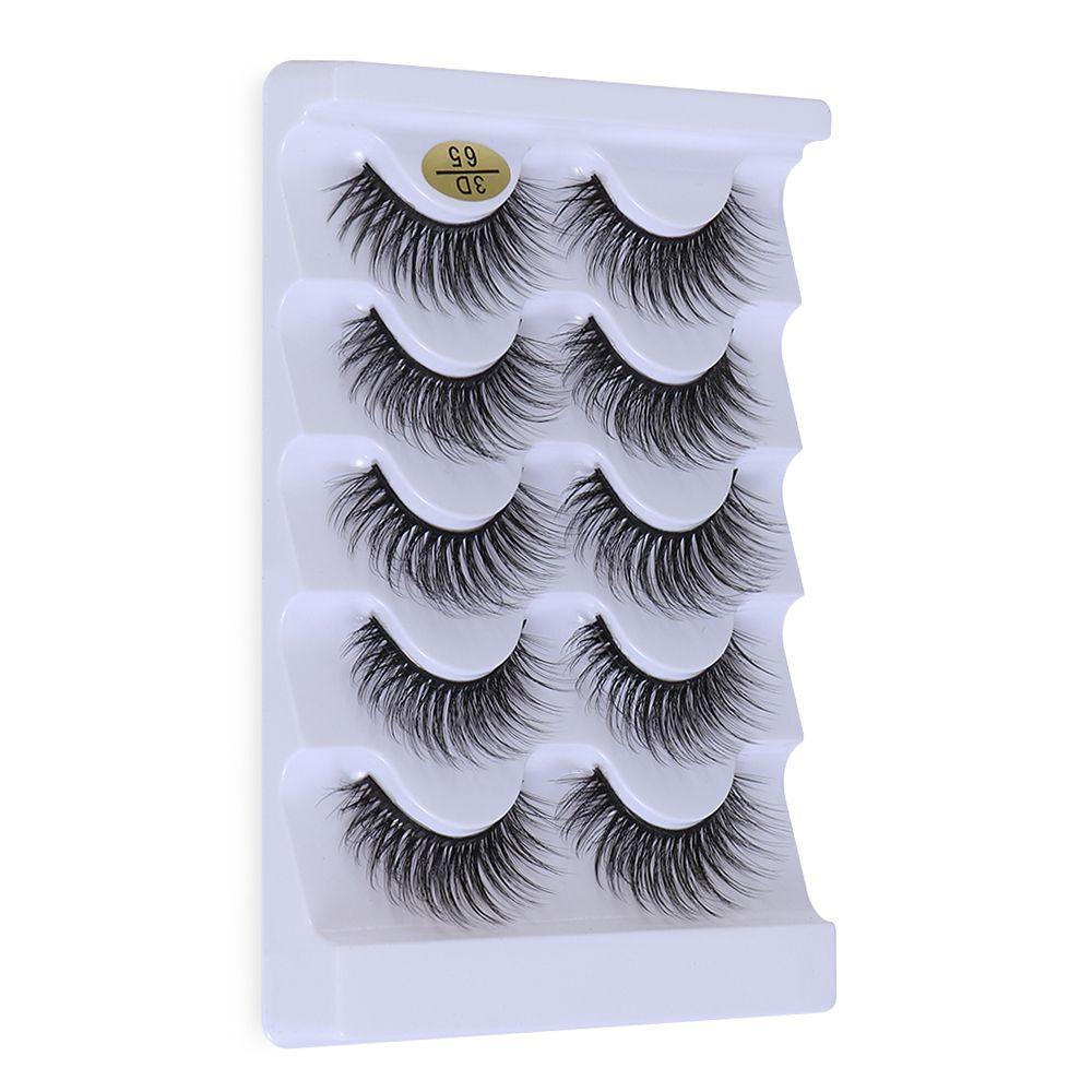 Wispy Flared Multi-styles Eye Lash Extension False Eyelashes 3D Faux Mink Hair Criss-cross