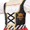 3-12Y Pirate Cospay Costume Skull Party Striped Dress with Toy Set for Christmas Halloween Captain Jack Princess Dress Party