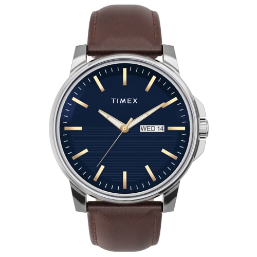 

Чоловічий годинник Timex Dress 45 мм, Коричневий, Dress 45 мм.