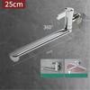 Extendable Wall Mounted Faucet Made of Stainless Steel for Cleaning Tasks