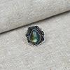 Labradorit Edelstein Handgefertigter Massiver 925er Sterling Silber Schmuck Jubiläumsring Für Sie