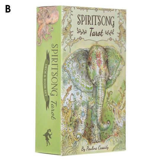 Tarot Decks English Wear Resistant Lightweight Augury Witch Energy Oracle Paper Cards Table Game for Daily Use