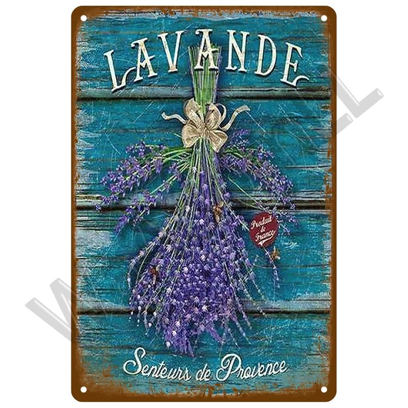Vintage Flowers For Garden Decorations Retro Metal Sign Home Wall Art Mural Tin Sign Room Decor Plaque Plate Gift Farm Painting