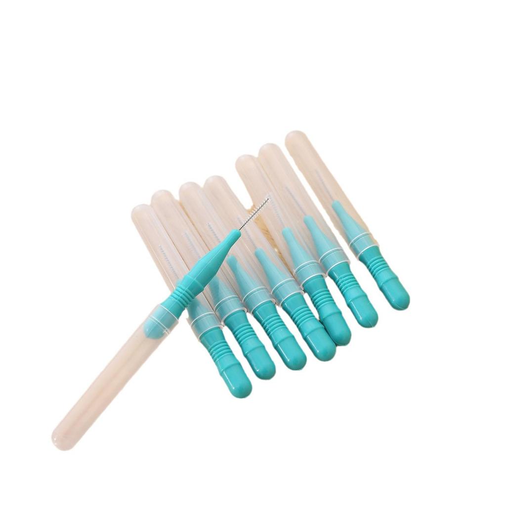 Multicolor Disposable Interdental Brush Toothpicks for Oral Care