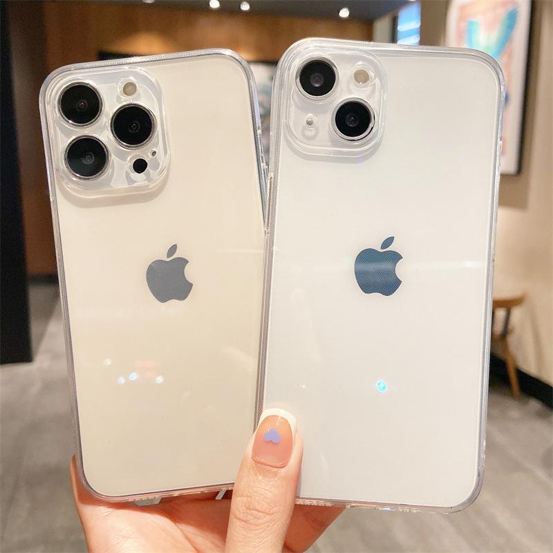 Suitable for Apple 16 Transparent Phone Case, IPhone15promax Protective Case, Ultra-thin 14/13 Full Cover, Simple and Easy