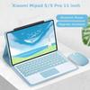Wireless Bluetooth Keyboard for Xiaomi Mipad 5/6 Pro Redmi Pad SE 11 Inch 10.6 Silicone Cover Foldable Smart Stand Leather Case