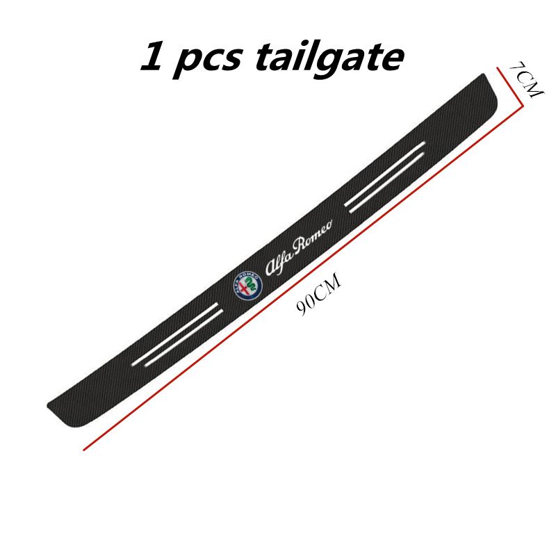 

For Alfa Romeo 60X7CM Carbon Fiber Car Door Threshold Protective Sticker For Alfa Romeo Giulietta Mito Giulia Stelvio Brera 147
