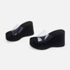 New Summer Slippers PVC Transparent Open Toe Platform Wedge Slippers Sandals Women High Heels Women's Shoes Women Shoes