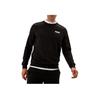 Puma Solid Color Letter Fitted Long Sleeve Sweatshirt Men Tops Black 84723101