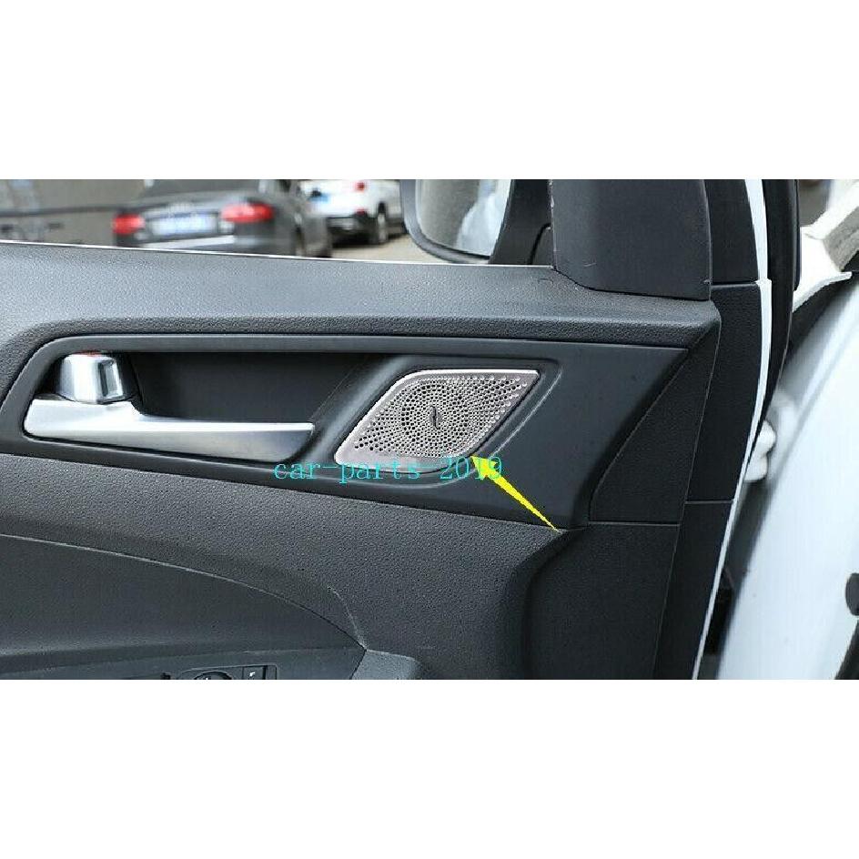 Stainless Car Door Handle Audio Speaker Cover trim For Hyundai Tucson 2016-2021