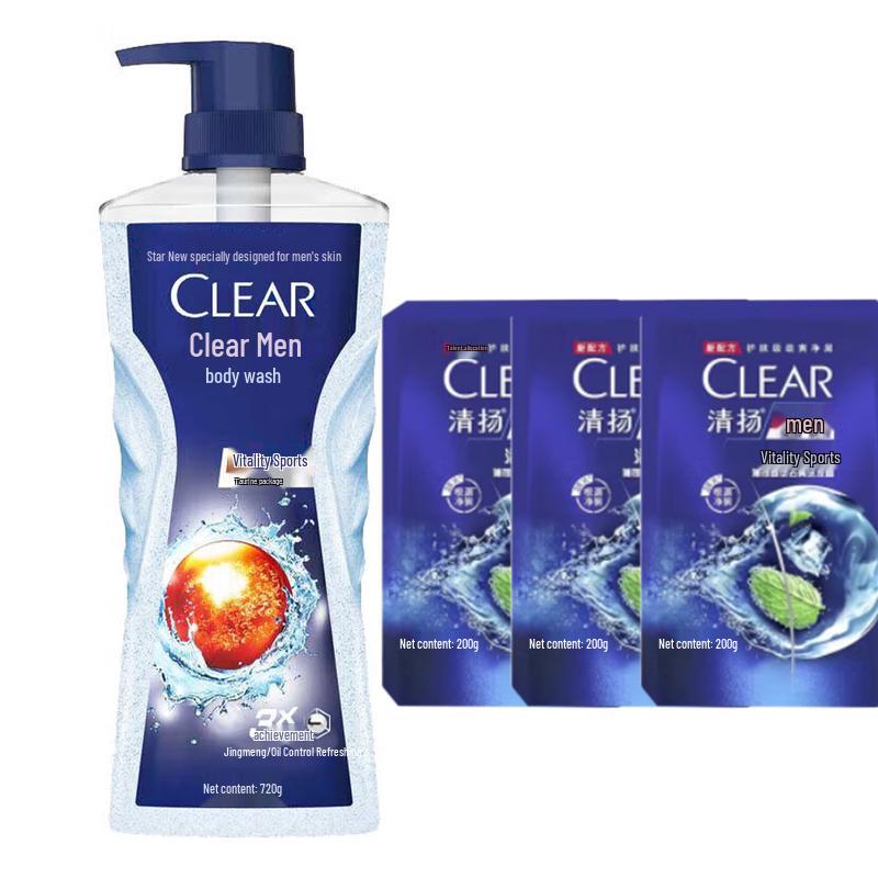 

Clear Balance Men s Sport Oil Control Shower Gel & Shampoo Set