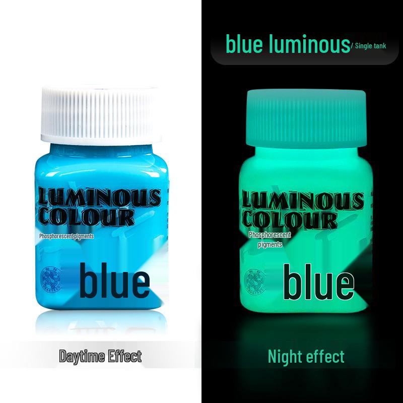 Glow-in-the-Dark Fluorescent Pigment Set for Kids - Perfect for DIY Clothes, Shoes, Plaster Dolls, and Hand-Painted Crafts!