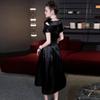 2026 French Spring/Summer Women's Off-Shoulder Embroidered Beaded Formal Gown with Cinched Waist