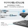 ELECOM Keyboard Kablet Membran Tynn Full Keyboard Svart TK-FCM108XBK