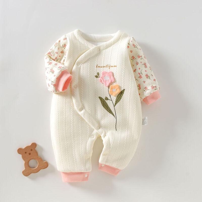Dudu Little Lamb Baby Seamless Cotton Autumn/Winter Romper