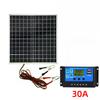 12W Monocrystalline Silicon Solar Panel Aluminum Frame 12V LCD PWM Solar Controller Full Package Off Grid Outdoor Charging Tool 4