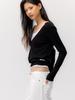 GLOWNY G Deep V-Neck Knit (Black)