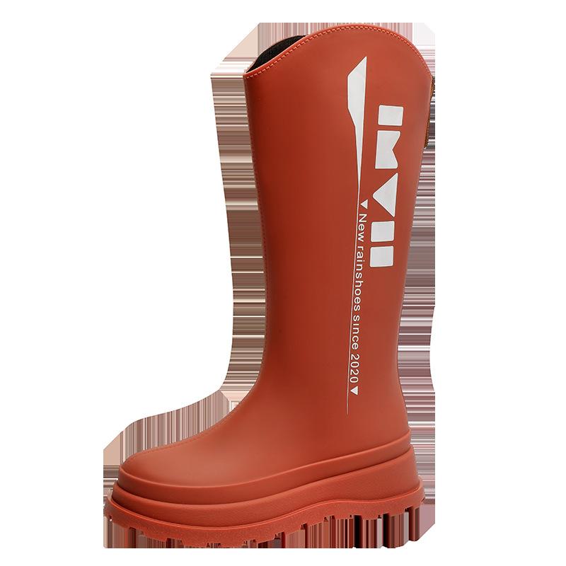 

Взрослые женские дождевики с круглым носком, нескользящая верхняя одежда, длинные дождевики Traceway, всесезонные водные ботинки, походная обувь, водная обувь 41