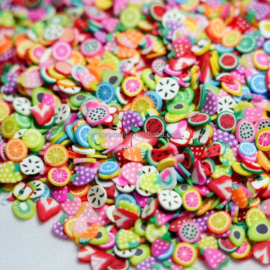 5mm Fruits Shape Christmas Halloween Sprinkles Polymer Clay Slices for Nail Slime Epoxy Resin Craft Diy