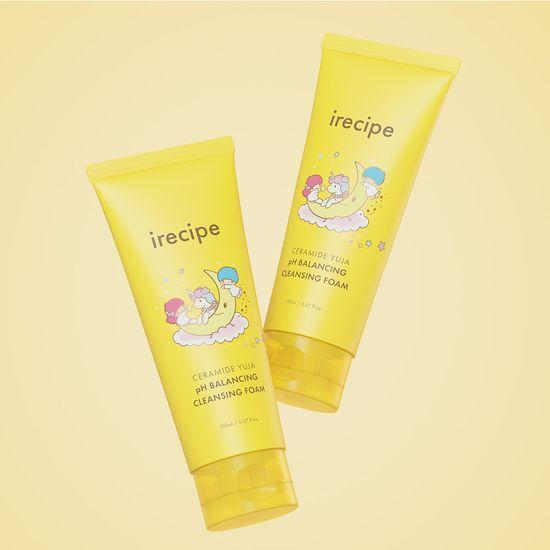 iRECIPEx Little Twin Star Ceramide Yuzu Mildly Acidic Cleansing Foam 150ml Double Promotion (+Sticker)