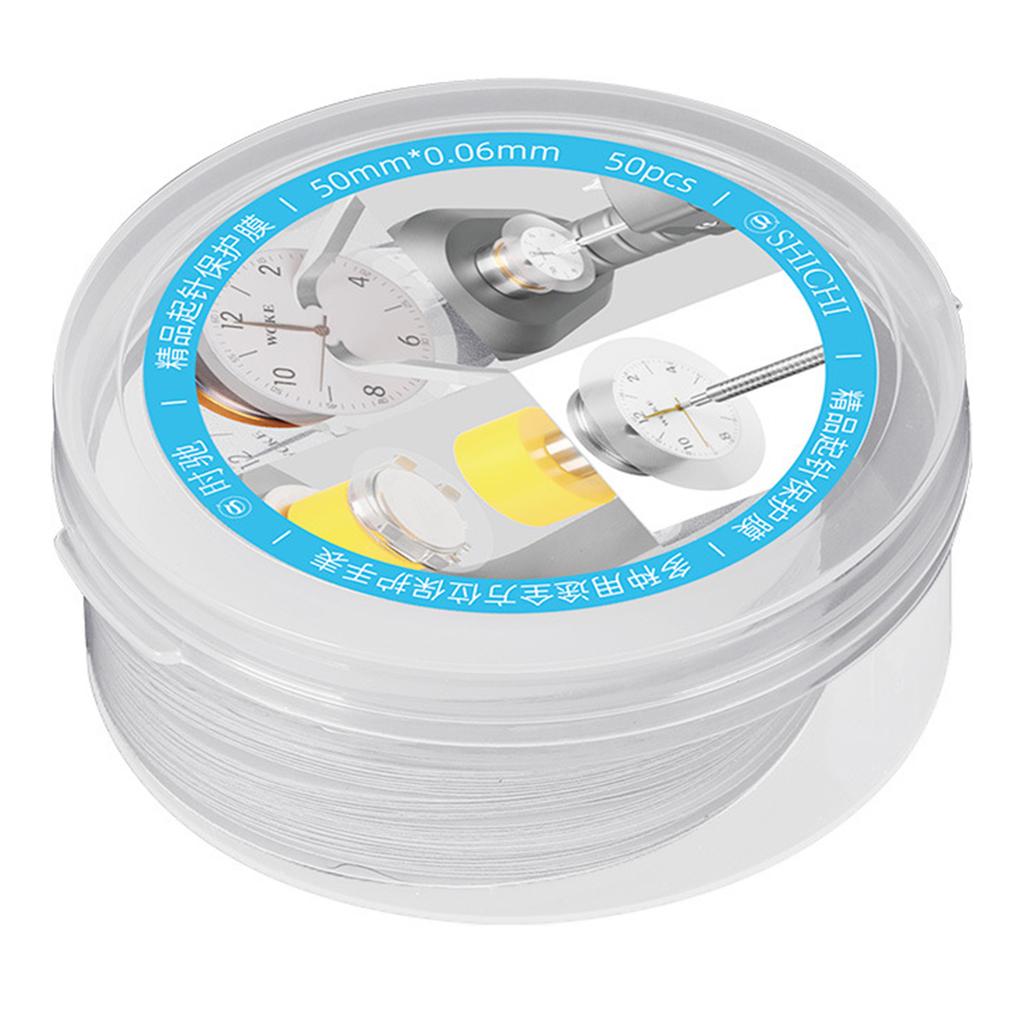50 sztuk Ochraniacze na Tarcze Zegarków i Koperty Oferujące Trwałość Ochronę dla Zegarmistrzów i Entuzjastów DIY 50x0.06mm
