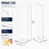 Detachable Transparent Acrylic Memo Board Desktop Screen Holder Office Adhesive Message Display Stand Study Working Daily Use